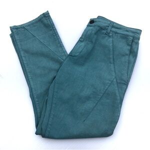 SUPERFINE Teal Union  cropped Pants